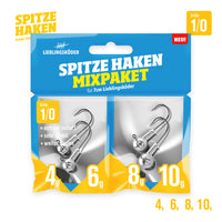 Bewertung von Anonym für das Produkt Spitze Haken Mixpaket 1/0 (4 g / 6 g / 8 g / 10 g)