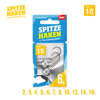 Bewertung von Anonym für das Produkt Spitze Haken 1/0 6 g