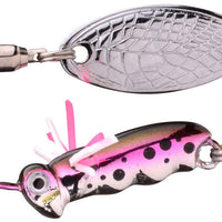 Bewertung von Evelyn-Maria für das Produkt Larva Micro Spinnerbait 4 cm | 7 g | Drillingshaken Rainbow Trout