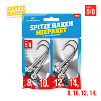 Bewertung von Sergej für das Produkt Spitze Haken Mixpaket 5/0 (8 g / 10 g / 12 g / 14 g)