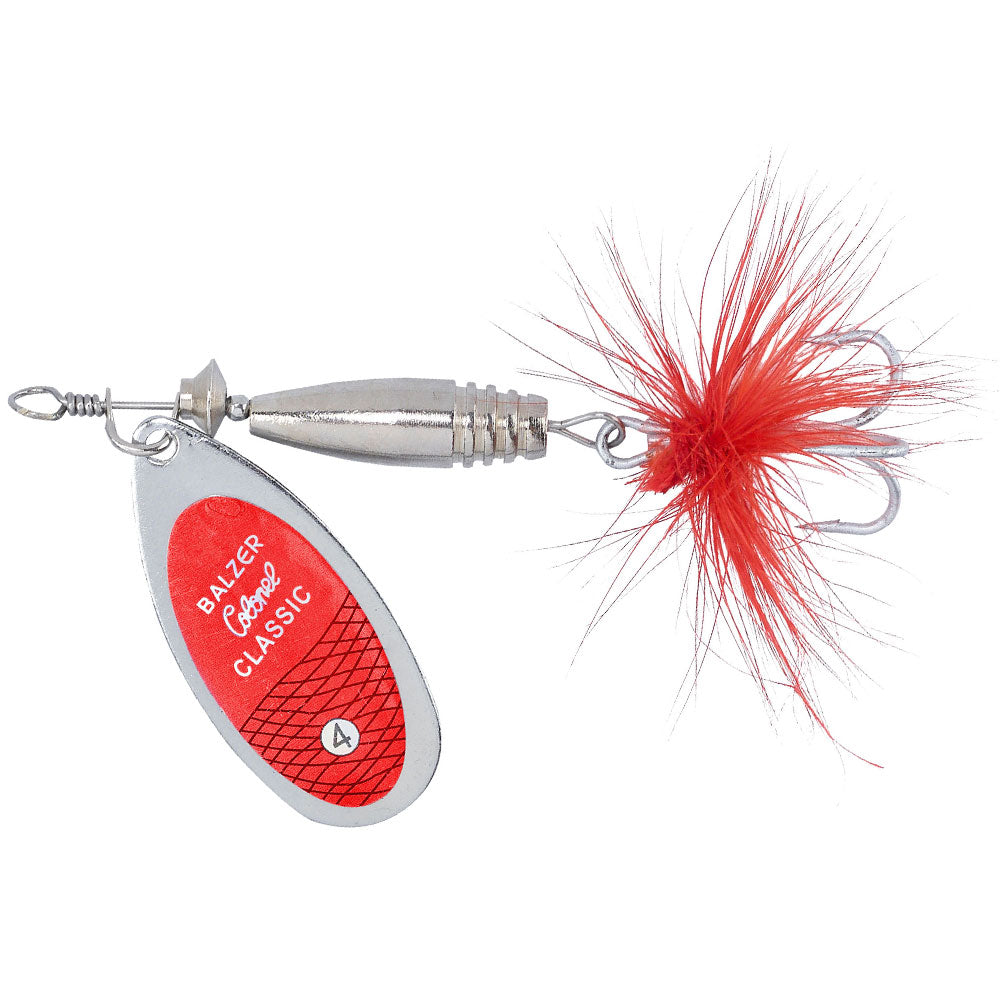 Balzer Colonel Classic Spinner Gr 4 10 g Rot Glitter