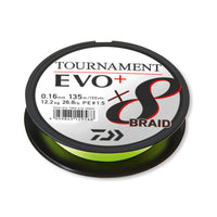 Bewertung von Manfred R für das Produkt Tournament x8 Evo+ | 135 m | Chartreuse 12.2 kg / 0.16 mm