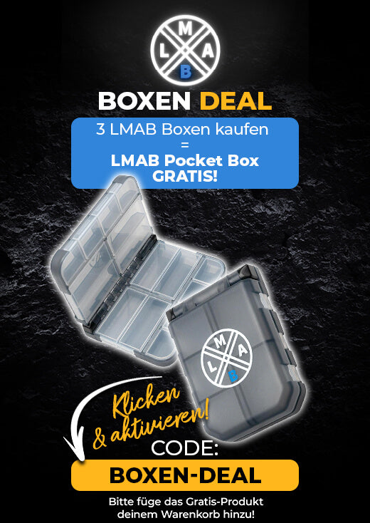 LMAB Boxen Deal. 3 Boxen kaufen und eine Pocket Box geschenkt.