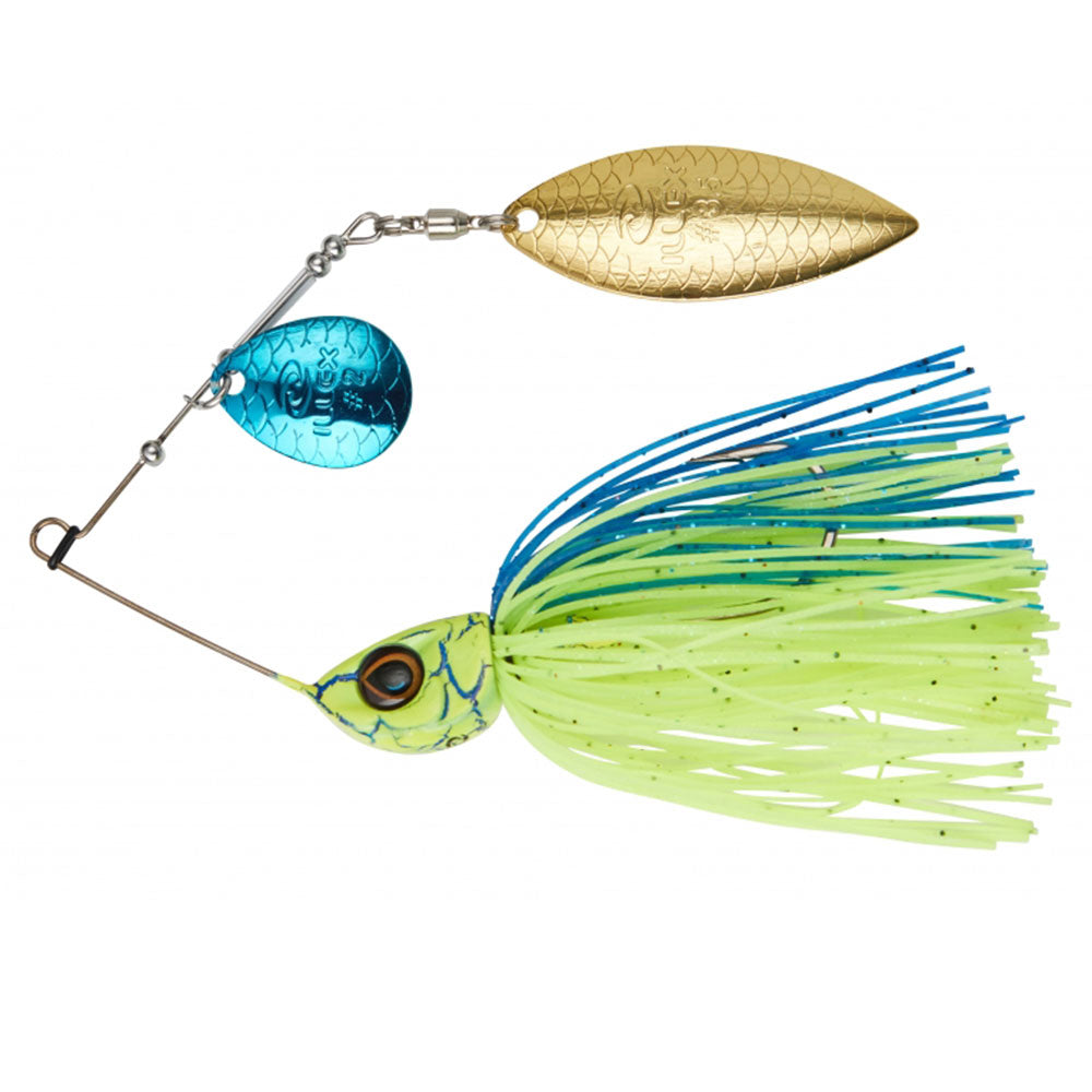 Molix Lover Short Arm Spinnerbait 3/8 Oz White Chartreuse