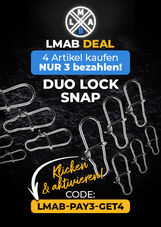 Die Duo Lock Snaps von LMAB bieten die perfekte Sicherheit für deine Köder Promotion