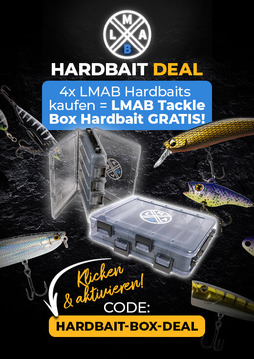 LMAB Hardbait Deal auf LMAB Hardbaits & Metallköder eine Box gratis