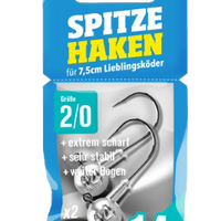 Bewertung von Anonym für das Produkt Spitze Haken 2/0 8.0 g