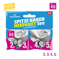 Bewertung von Rüdiger für das Produkt Spitze Haken Mixpaket #0 See (2 g / 3 g / 4 g / 5 g)