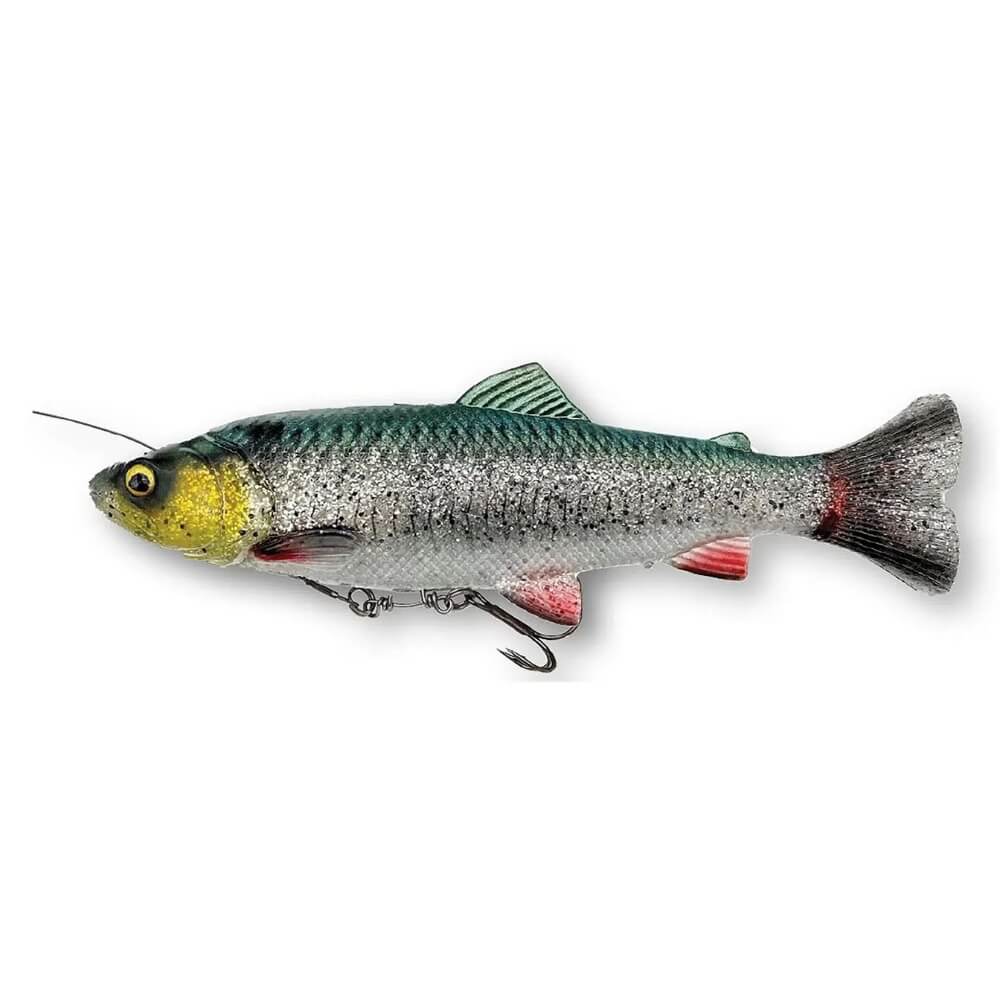 Savage Gear 4D Line Thru Pulse Tail Trout 16 cm Green Silver