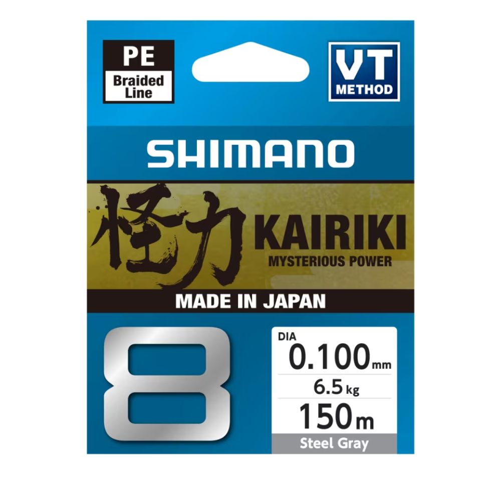 Shimano Kairiki 8 150 m Steel Gray 0,10 mm 6,5 kg