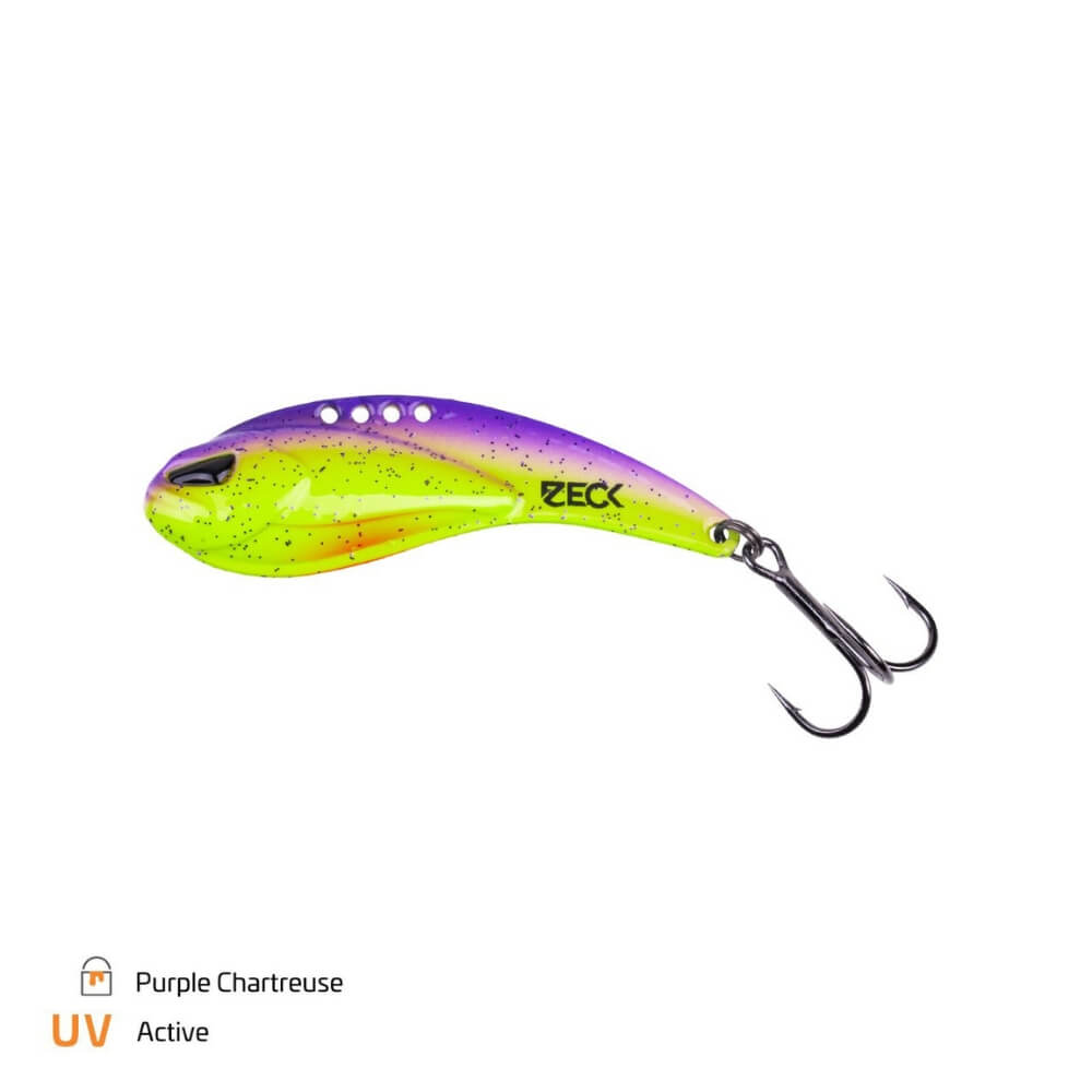 Zeck Blade Shaker 10 g / 15 g / 25 g im Dekor Purple Chartreuse