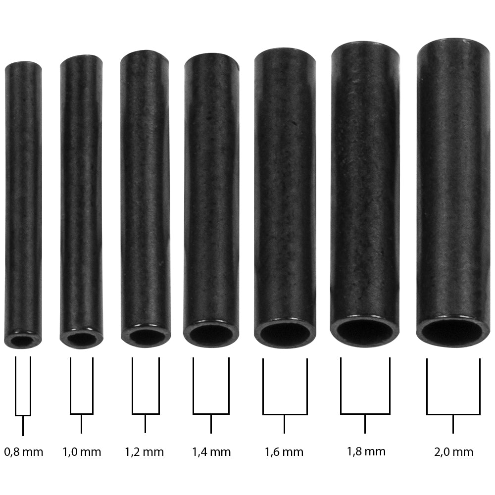 Spro Single Brass Sleeves 1,2mm 1,4mm 1,6mm 1,8mm 2,0mm 2,5mm Klemmhülsen